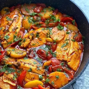 Fish in red sauce