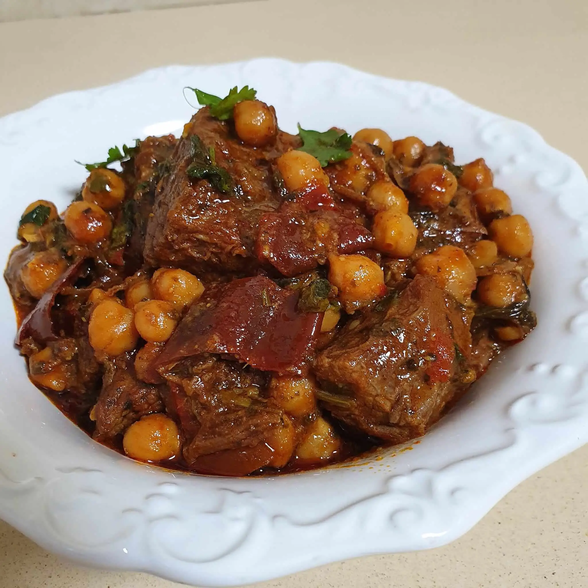 Slow-Cooked Beef Head