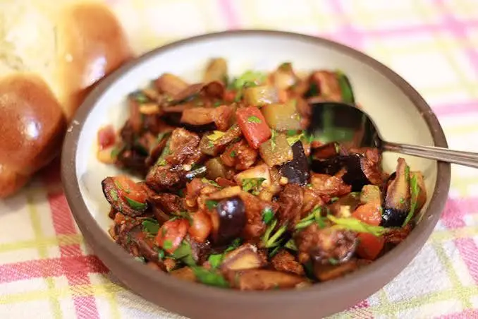 eggplant cubes