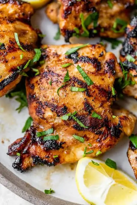 grilled chicken thigh fillet